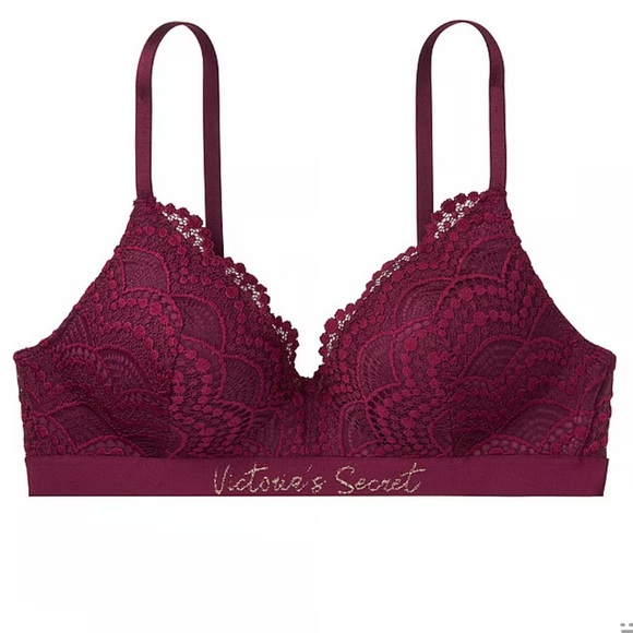 Victorias Secret Lace Lightly Lined Wireless Bra 34B - Picture 1 of 7